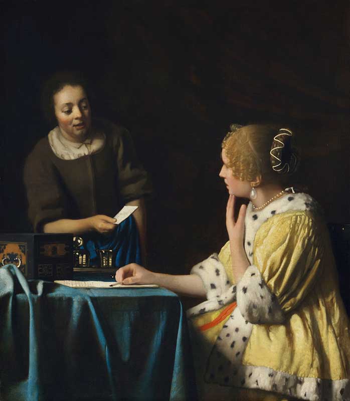 Amura,AmuraWorld,AmuraYachts, <em>Dama con criada</em>. Johannes Vermeer.