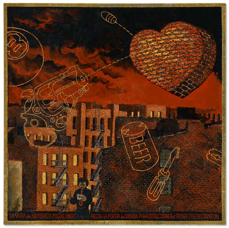 Amura,AmuraWorld,AmuraYachts, Martin Wong (1946-1999), <em><i>Retrato de Mikey Piñero en Ridge Street y Stanton</i></em>, 1985. Vendido por 1’623,000 USD.