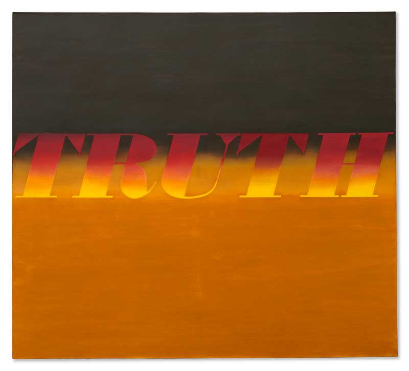 Amura,AmuraWorld,AmuraYachts, Ed Ruscha (n. 1937), <em><i>Verdad</i></em>, 1973. Vendido por 14’785,000 USD.
