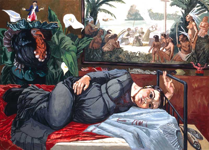 Amura,AmuraWorld,AmuraYachts, Paula Rego (1935-2022), <em><i>La primera misa en Brasil</i></em>, 1993. Acrílico sobre papel sobre lienzo.