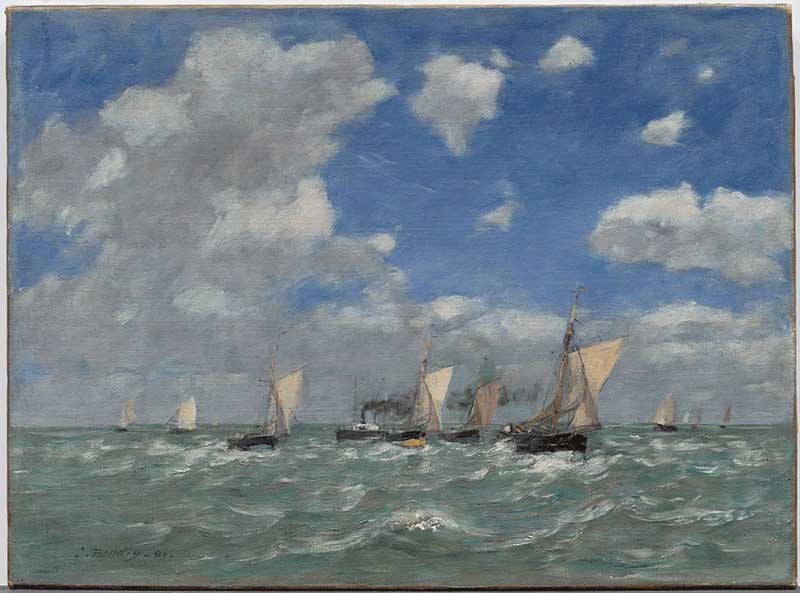 Amura,AmuraWorld,AmuraYachts, Eugène-Louis Boudin, <em><i>Mar abierto</i></em>, 1889. Óleo sobre tela. Museo de Arte de Dallas, donación de Cornelia y Ralph Heins en memoria de Elinor Heins.