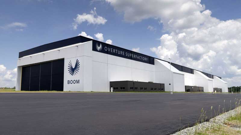 Amura,AmuraWorld,AmuraYachts, Boom Supersonic fabricará Overture en Estados Unidos en su Superfactory de Greensboro, Carolina del Norte.