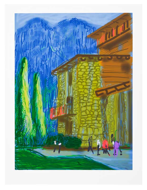 Amura,AmuraWorld,AmuraYachts, David Hockney (n. 1937), <em><i>Sin título #1, de La Suite Yosemite,</i></em> 2010. Dibujo en iPad a color sobre papel avitelado. Imagen: 813 x 609 mm.