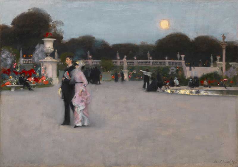Amura,AmuraWorld,AmuraYachts, John Singer Sargent (1856-1925), En los Jardines de Luxemburgo, 1879. Óleo sobre lienzo. 66.7×92.4 cm. Colección John G. Johnson, 1917. Museo de Arte de Filadelfia. Foto: © Museo de Arte de Filadelfia.