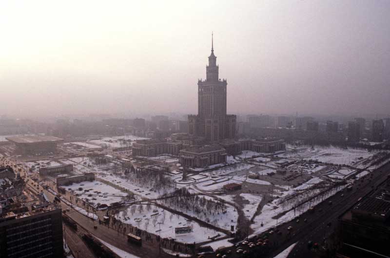 Amura,AmuraWorld,AmuraYachts, El Palacio de la Cultura y la Ciencia, Varsovia, en 1979. Foto: Alain Le Garsmeur / Alamy.