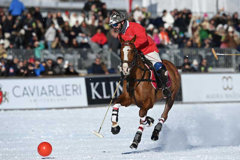 Amura,AmuraWorld,AmuraYachts, Las emociones del polo sobre nieve regresan al congelado lago suizo St. Moritz.