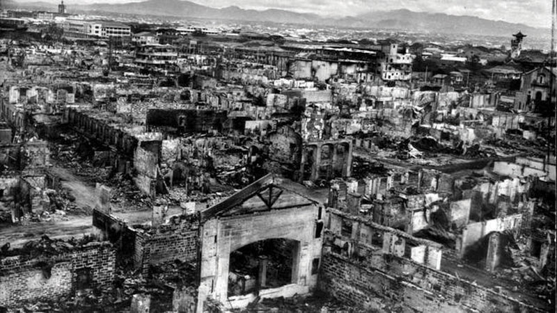 Manila was the second most hurt city by World War II.
