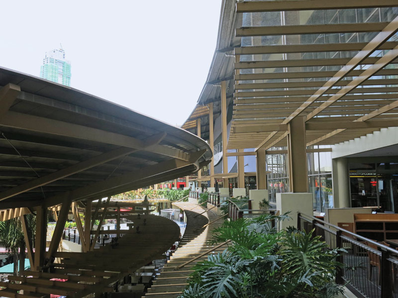 Manila integrates modernity to its tropical atmosphere.
