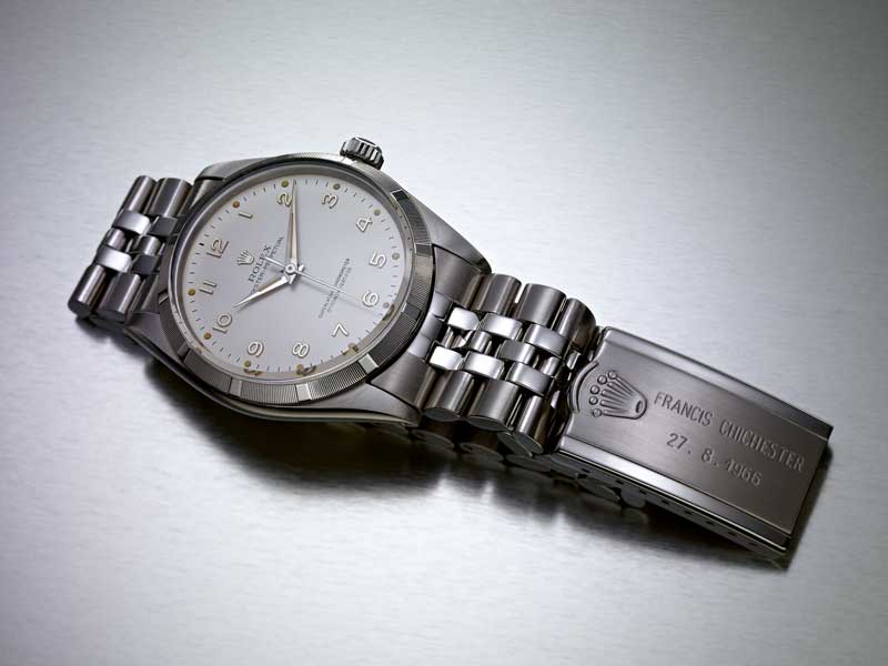 The Rolex watch of Sir Francis. 
