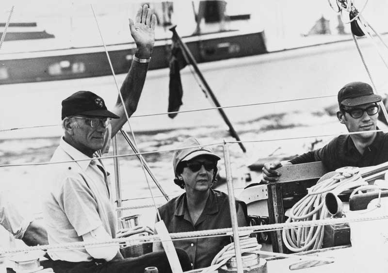 Sir and Lady Chichester and their son.  
