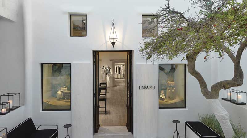 The Linea Piu boutique in Mykonos.
