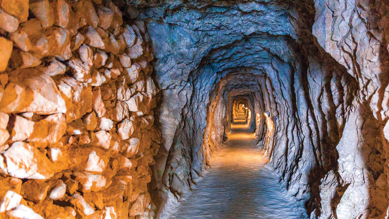 The Rock is home to 52km of tunnels.
