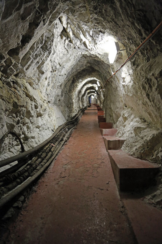 The tunnels were initially dug manually during the Great Siege, which took place between 1779 and 1783.
