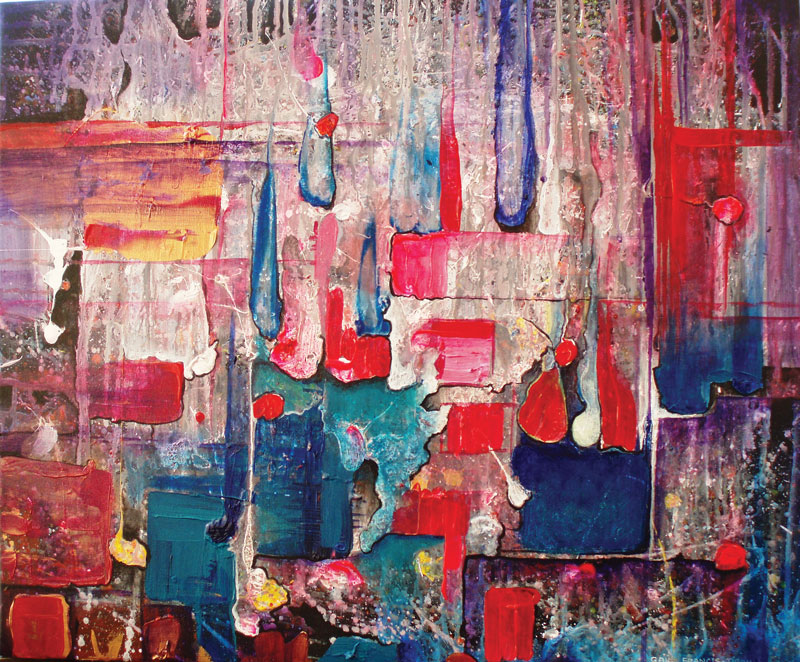 Meltdown 2 by Gail Francis-Tiron - Gibraltar International Art Exhibition 2015.
