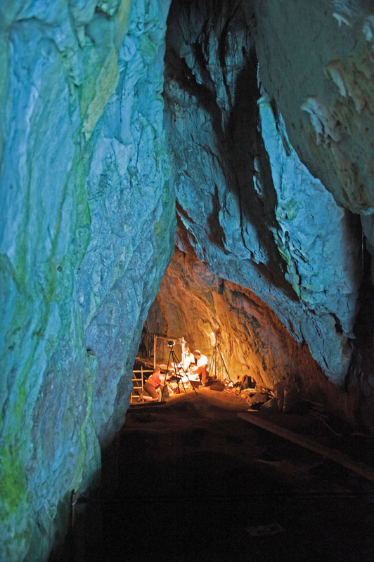 Scientific Excavations at Gorham’s Cave. 
