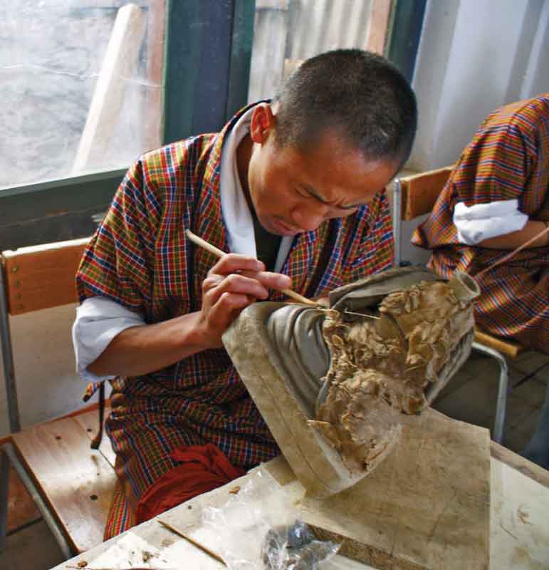 Artes y oficios
tradicionales de Bután