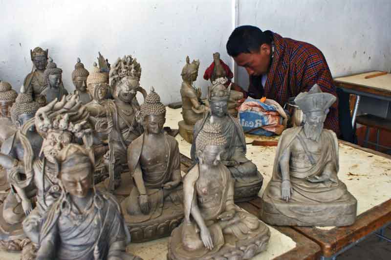 Artes y oficios
tradicionales de Bután