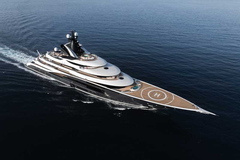 Amura,Amura World,Amura Yachts,Mar Adriático,Los Balcanes, Kismet, de Lürsen, fue el superyate de mayor tamaño exhibido en Montecarlo.